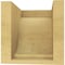 Ekena Millwork 6"W x 6"D x 6"H Wide Van Buren Rough Cedar Woodgrain TimberThane Corbel, Primed Tan CORUR06X06X06VANRCPR - alternate 2